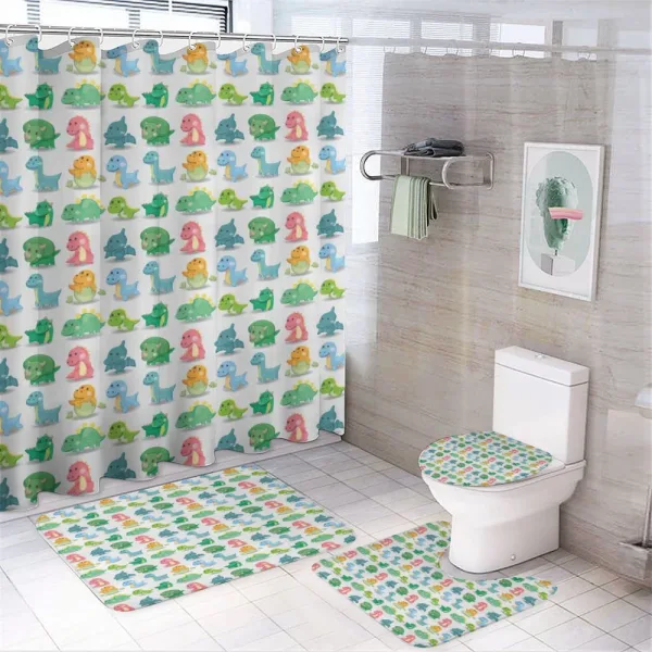 Dinosaur Wild Beast on a shower curtain