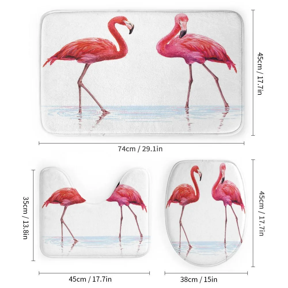 Exotic Flamingos on Sea — Detail 1