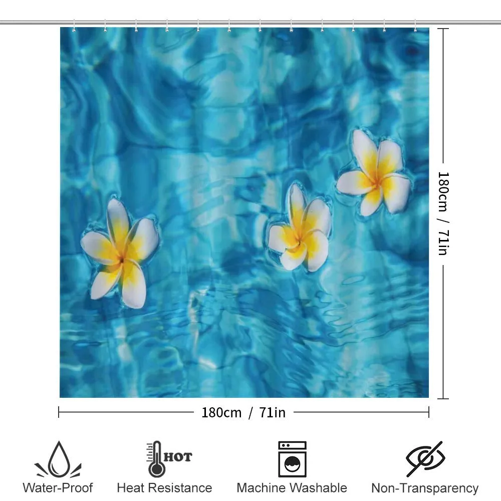 Frangipani Flower Aqua — Detail 2