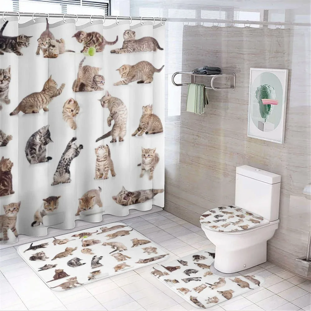 Funny Playful Cats Image — Your design