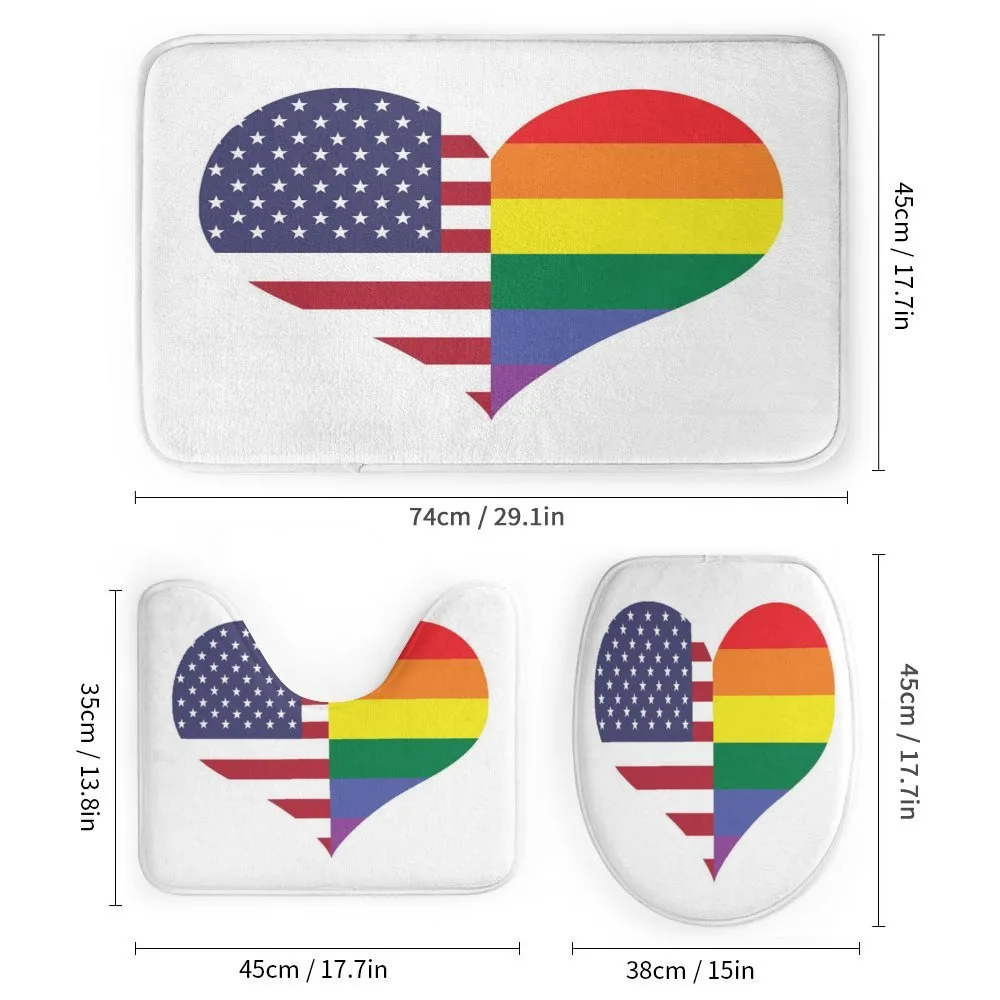 Heart with Old Glory Rainbow — Detail 1