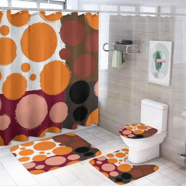 Ink Splashed Backdrop on a shower curtain