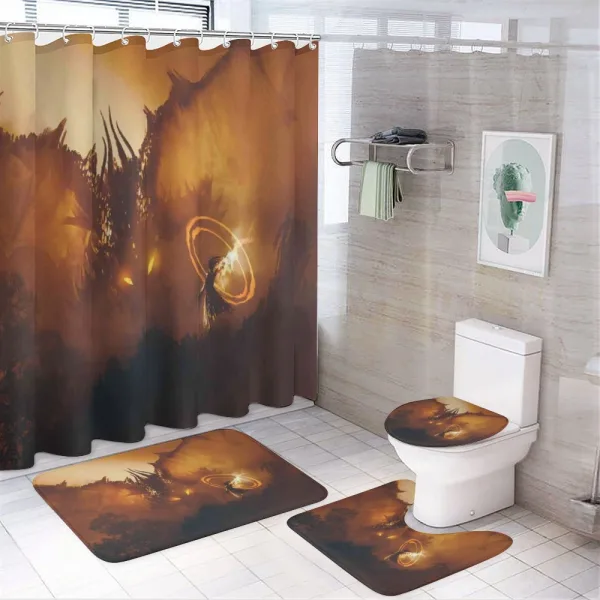Magician Evil Power on a shower curtain