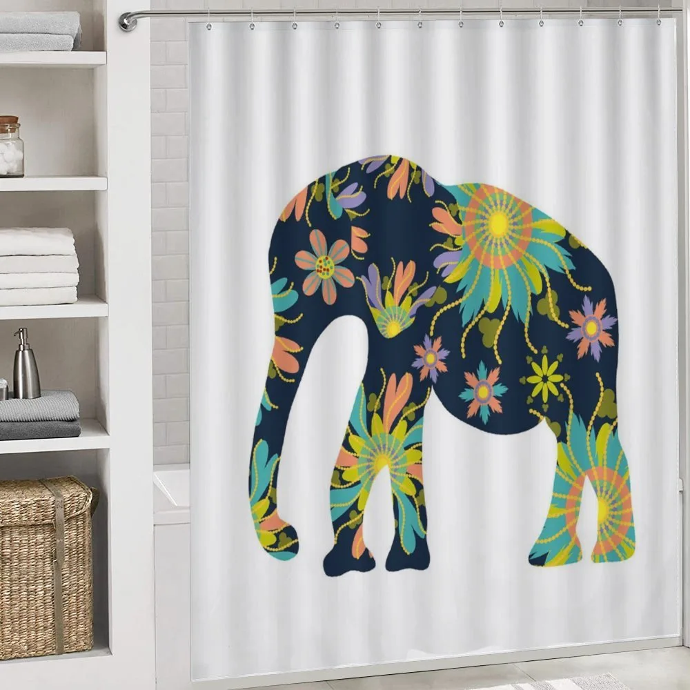 Oriental Floral Elephant — Detail 4