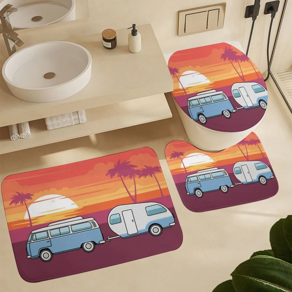 Retro Van Tropical Sunset Beach — Detail 5