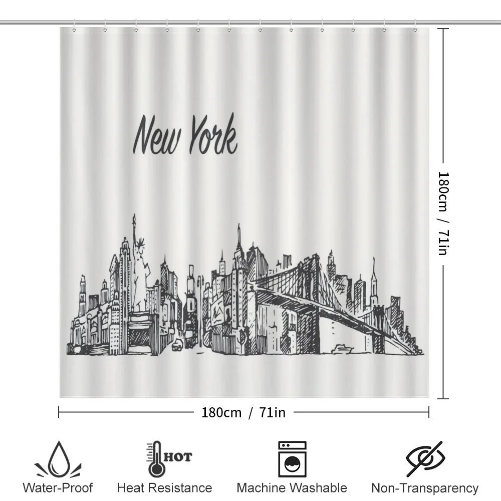 Simplistic Sketch of New York — Detail 2