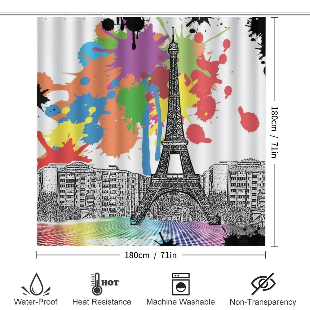 Splashing Spots Eiffel Tower — Detail 2