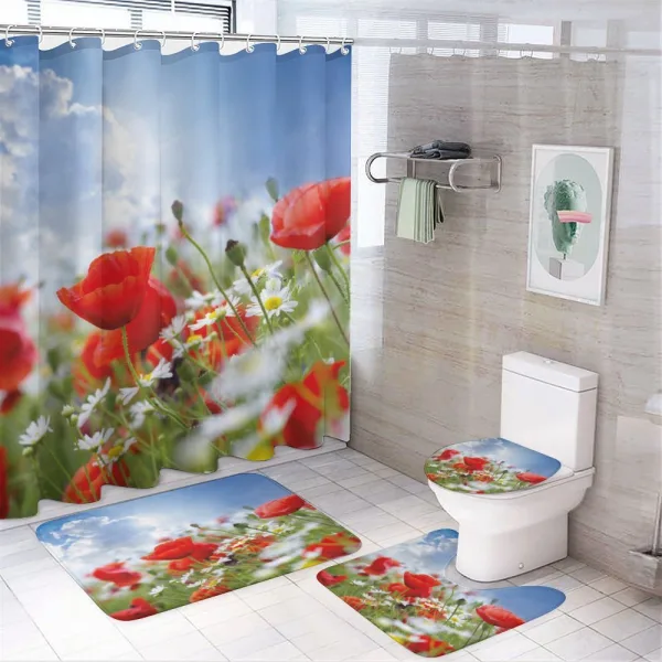 Spring Meadow on a shower curtain