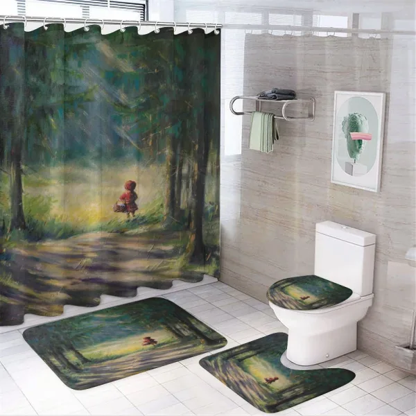 Story Forest on a shower curtain