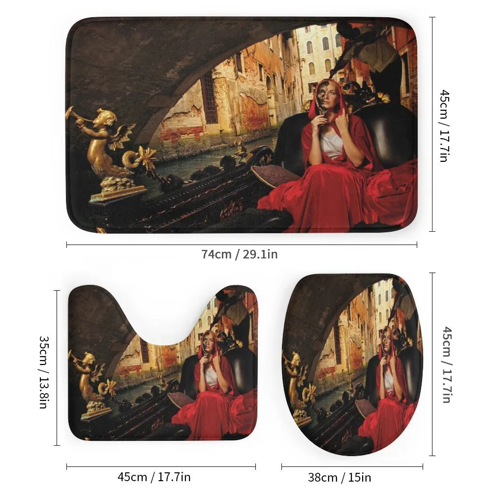 Woman in Red Cloak Mask — Detail 1