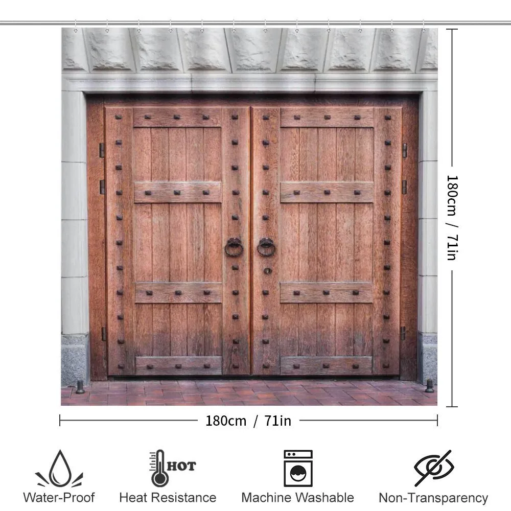 Antique French Wood Door — Detail 2