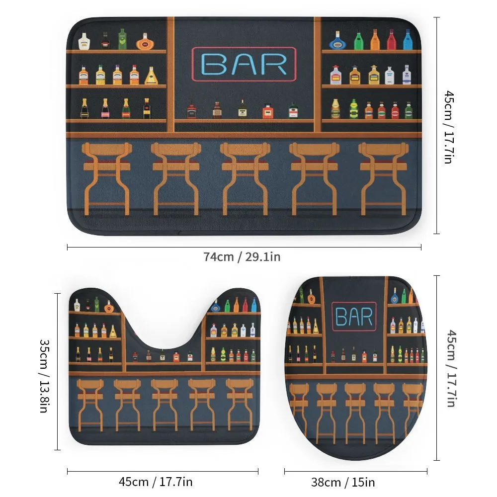 Bar Chairs Cocktail Bottles — Detail 1