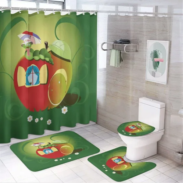 Bug with a Hat on a shower curtain