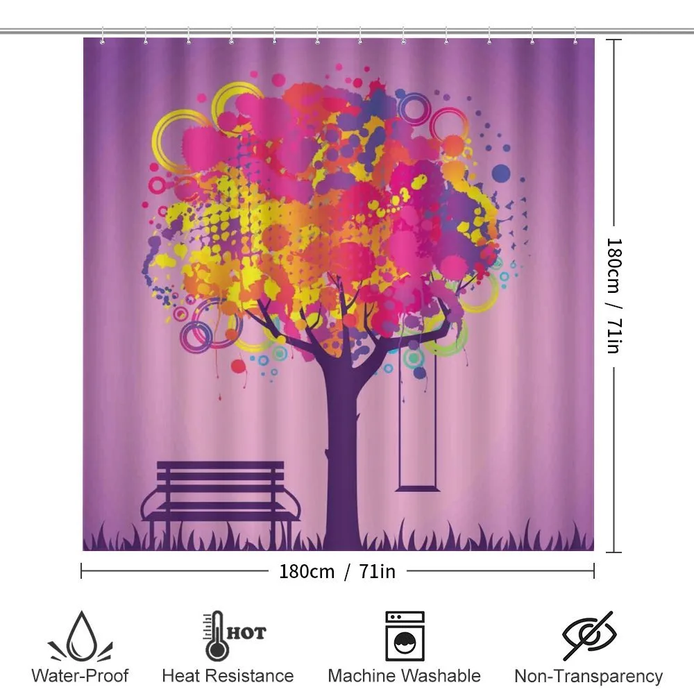 Colorful Leaves Swing Art — Detail 2