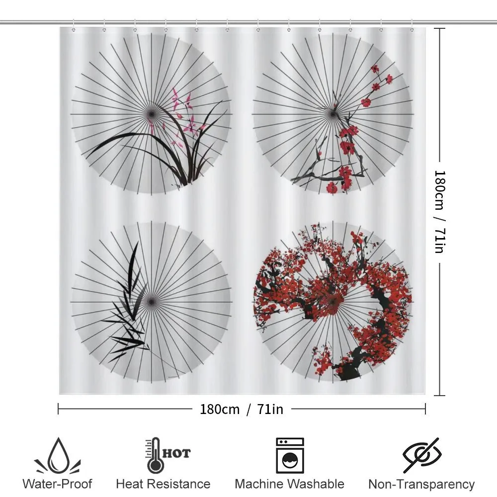 Floral Art on Umbrella — Detail 2