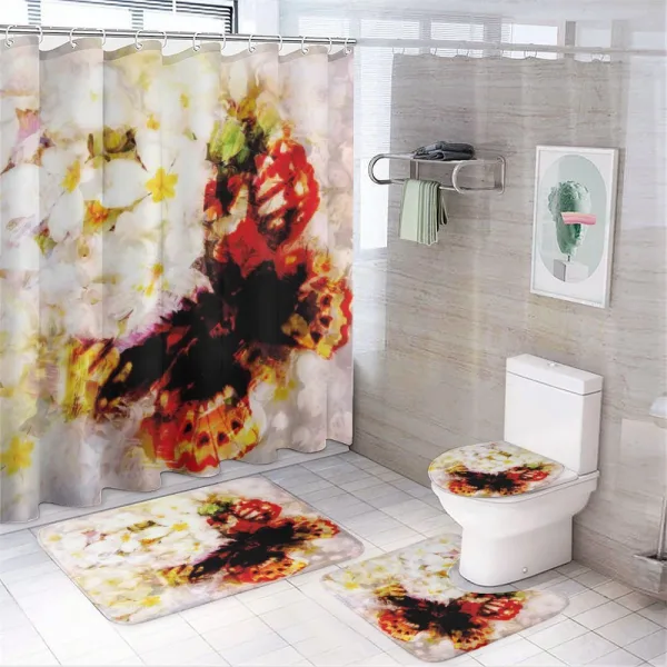 Flower Garden Orchids on a shower curtain