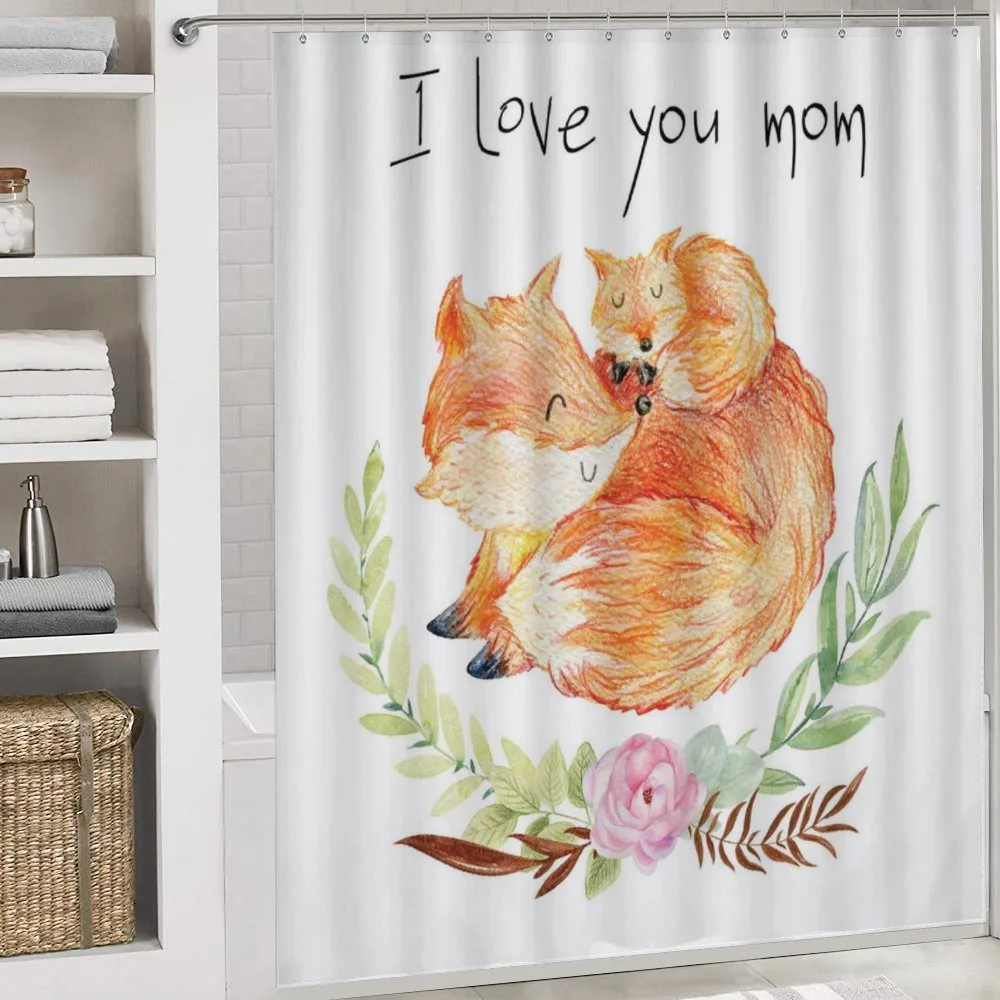 Mom Fox and the Baby Hugging — Detail 4