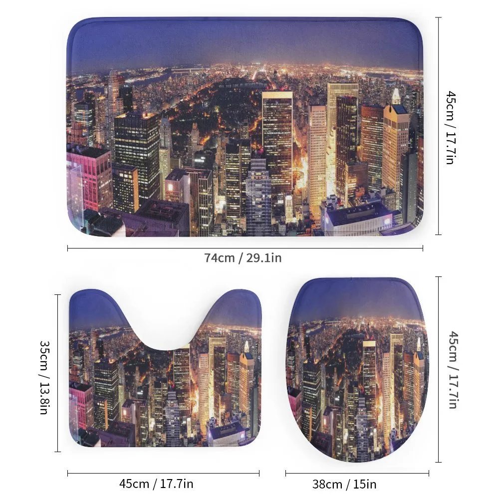 New York Panoramic Aerial Night — Detail 1