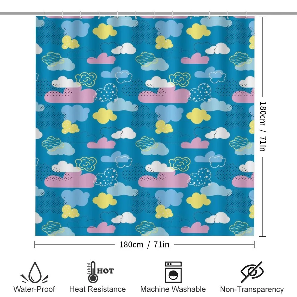 Nursery Style Clouds Dots — Detail 2