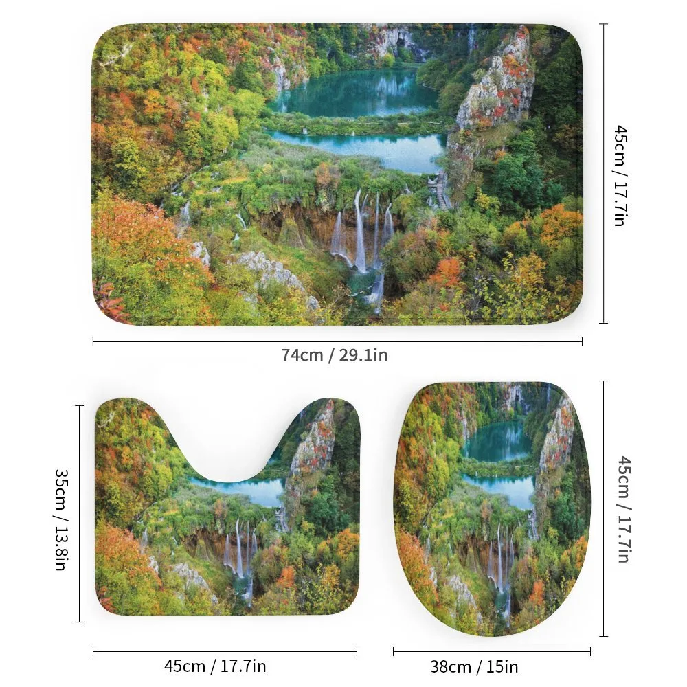 Scenic Fall Valley Lakes — Detail 1