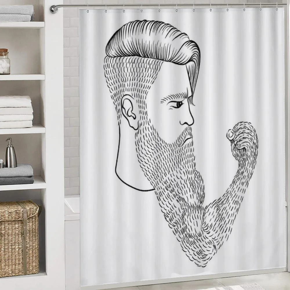 Serious Man Fist Beard — Detail 4