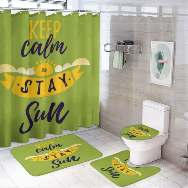 Stay at the Sun Summer on a shower curtain
