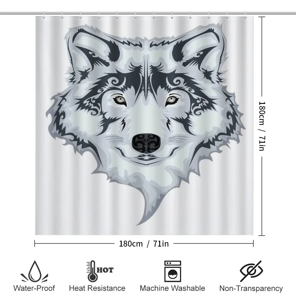 Tibal Wild Wolf Tattoo — Detail 2
