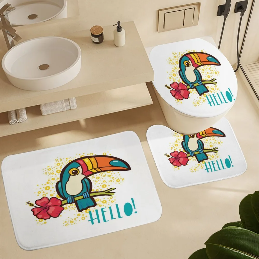 Toucan Bird with Hibiscus — Detail 5