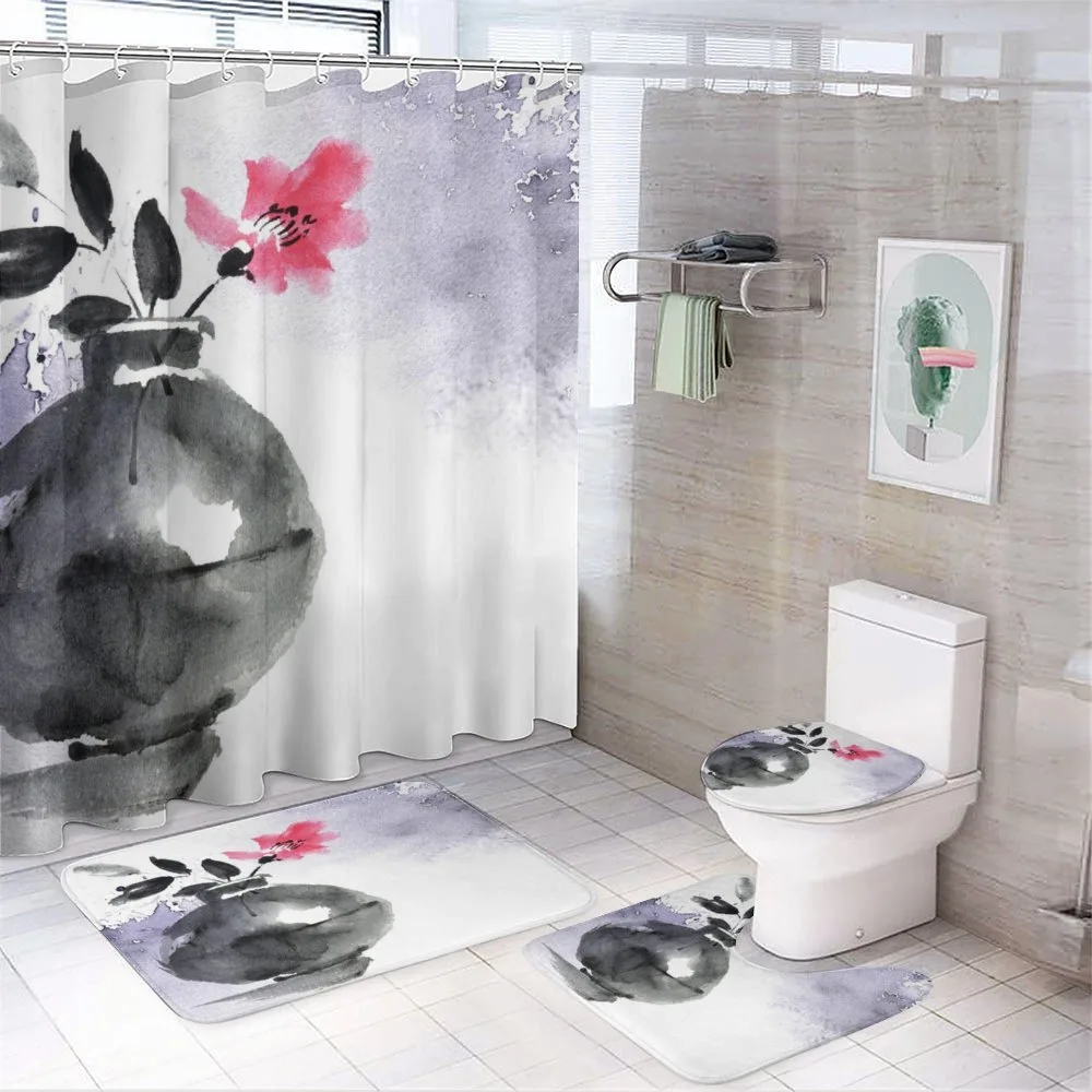 Watercolor Coral Vase Orchid — Your design
