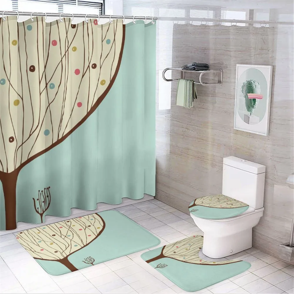 Aqua Hand Drawn Tree — Your design