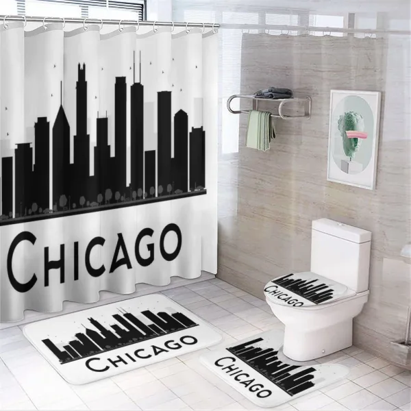 Building Silhouettes on a shower curtain