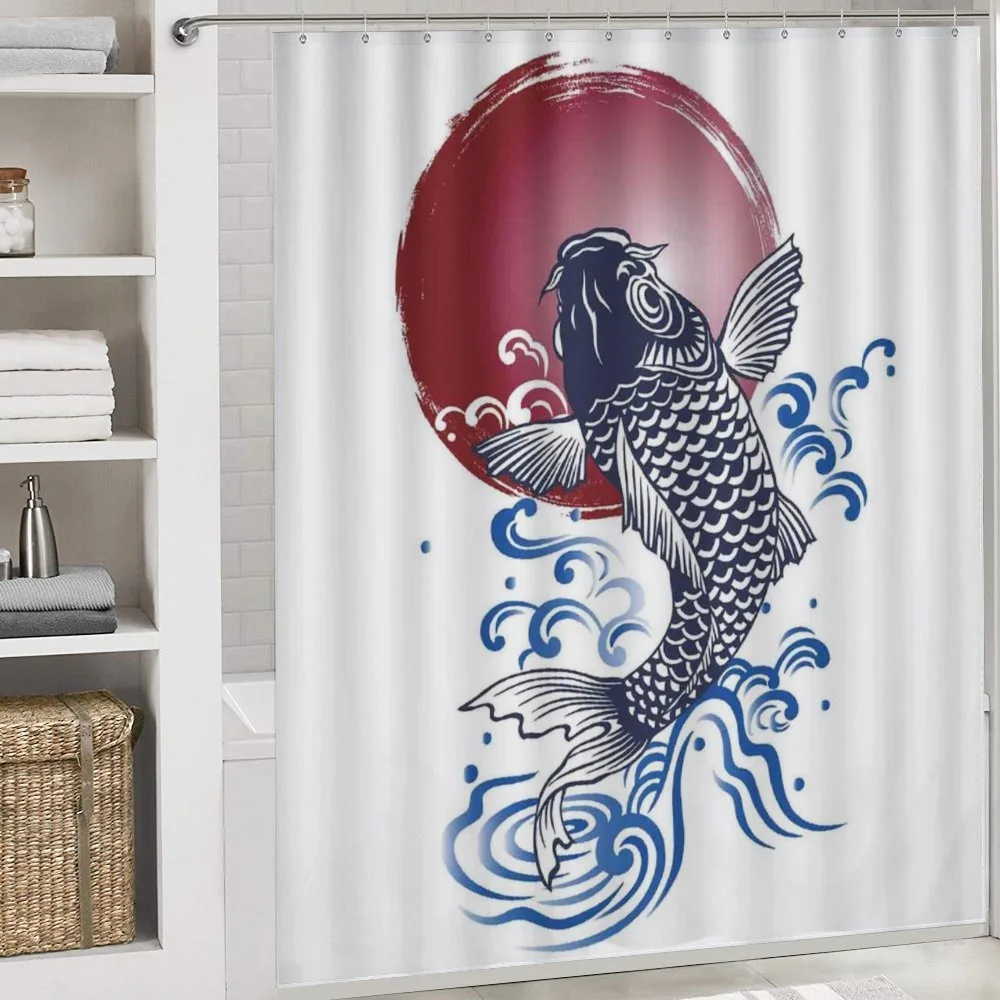 Carp on Flag — Detail 4