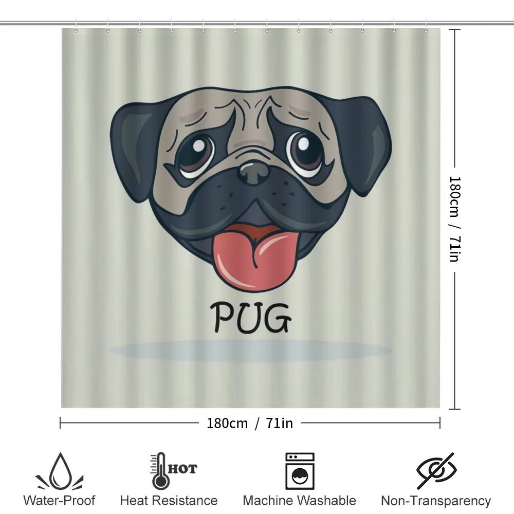 Cartoon Pug Caricature — Detail 2