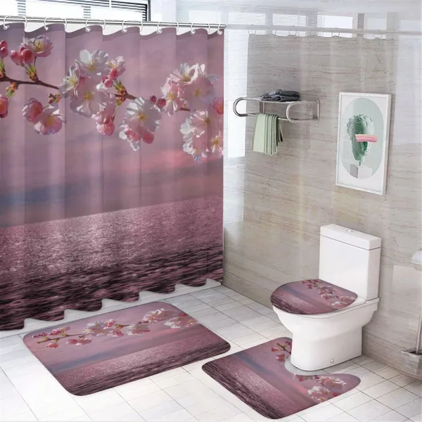 Cherry Tree Branch on a shower curtain