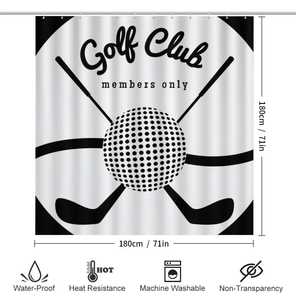 Golf Club Sign Members Only — Detail 2