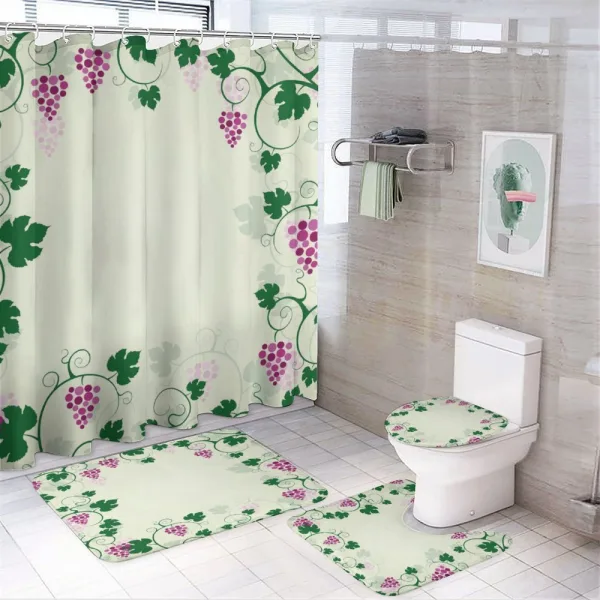Grape Vines Fruit Garden on a shower curtain