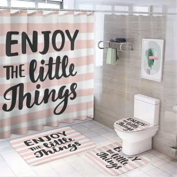 Hand Drawn Calligraphy on a shower curtain