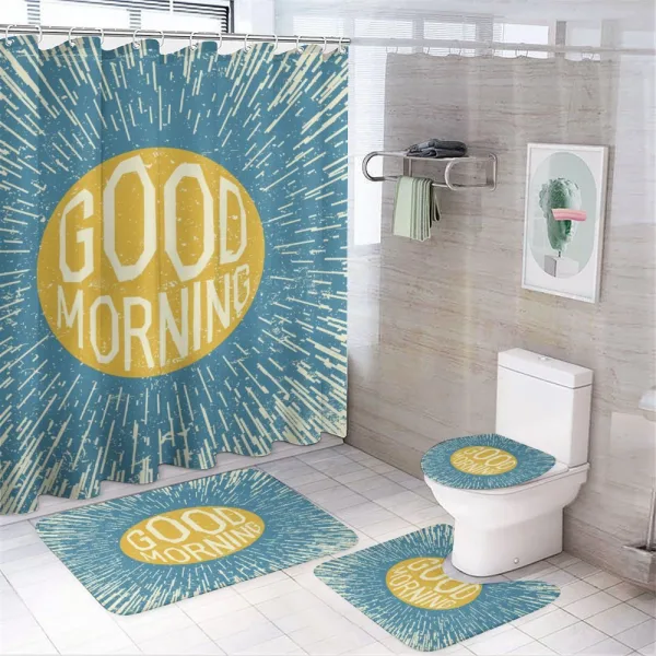 Inspirational Morning on a shower curtain