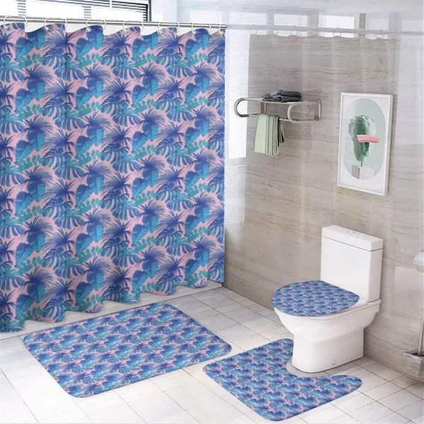 Luau Summer Jungle on a shower curtain