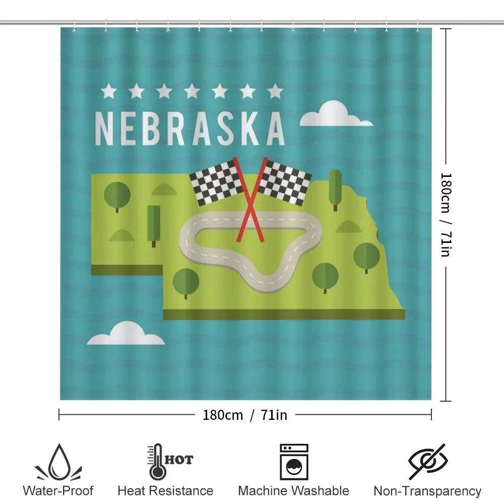 Map of Nebraska State — Detail 2
