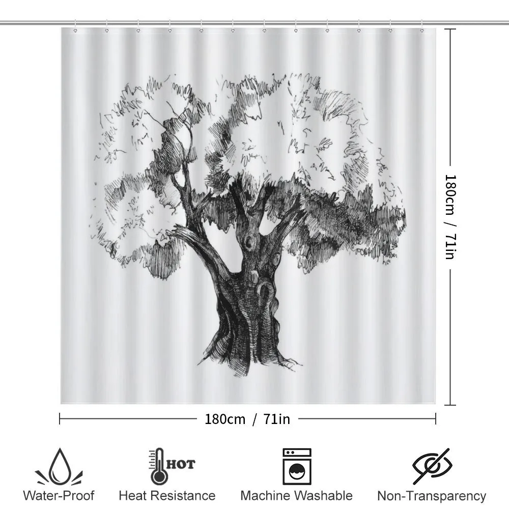 Olive Tree Retro Nature — Detail 2