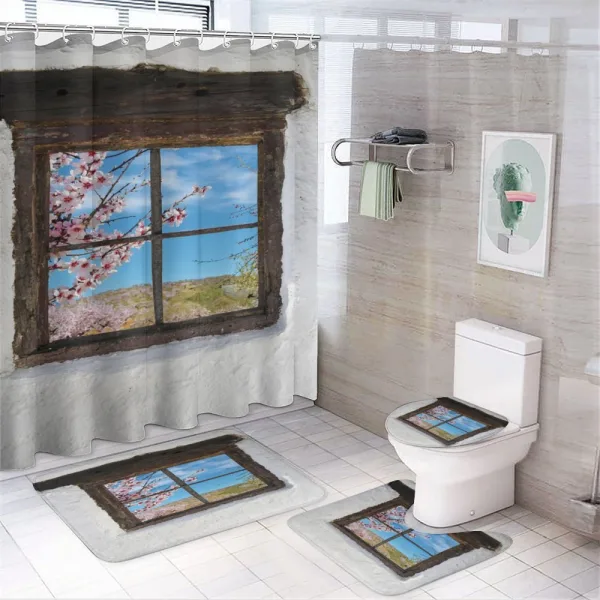 Pastoral Style Photo on a shower curtain