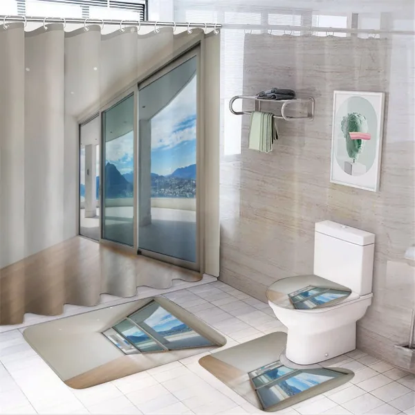 Penthouse Terrace on a shower curtain