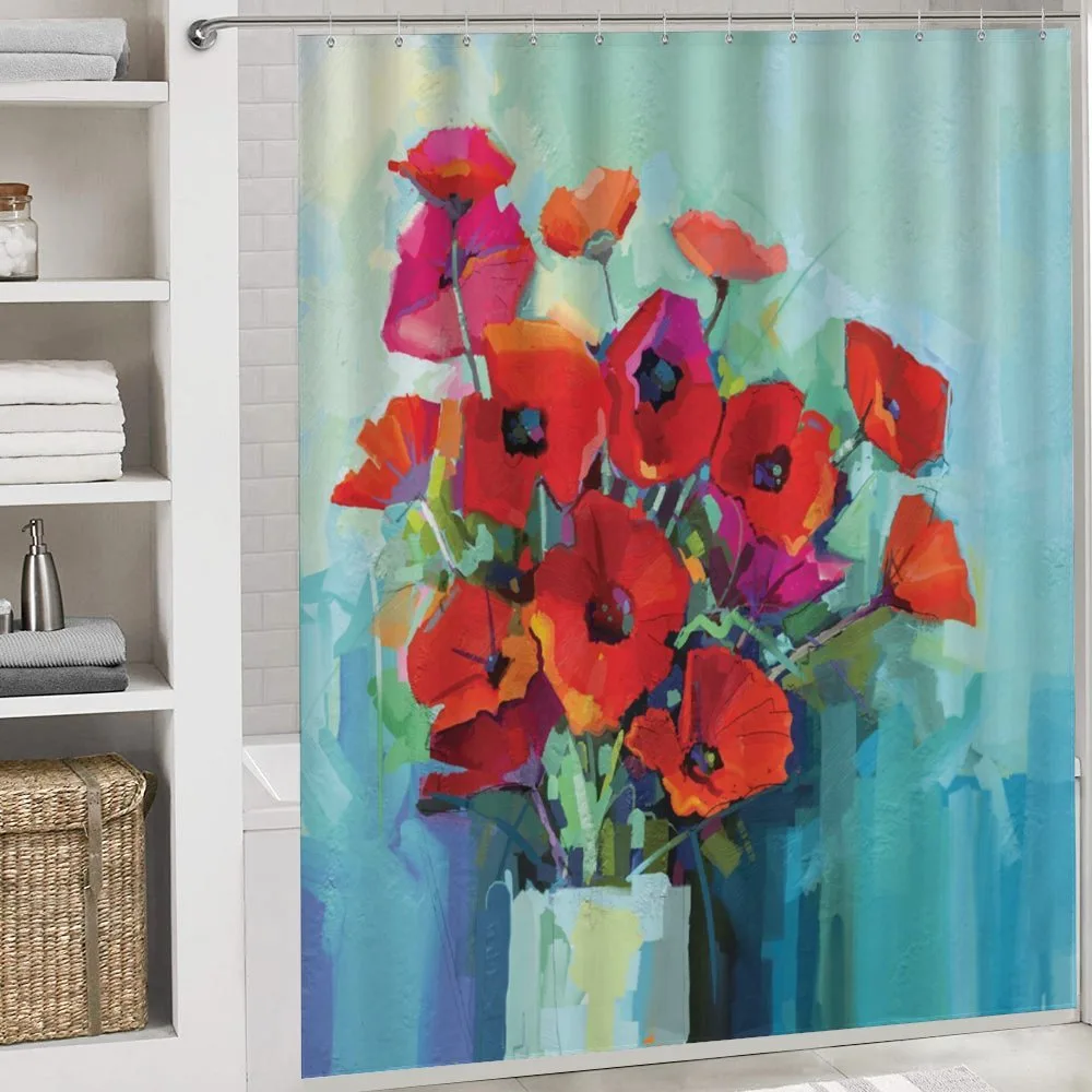 Poppy Flowers in Vase — Detail 4