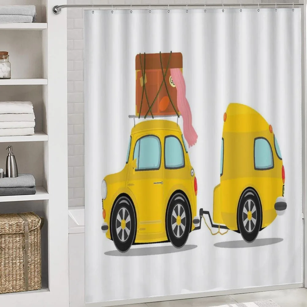 Retro Car with Trailer — Detail 4