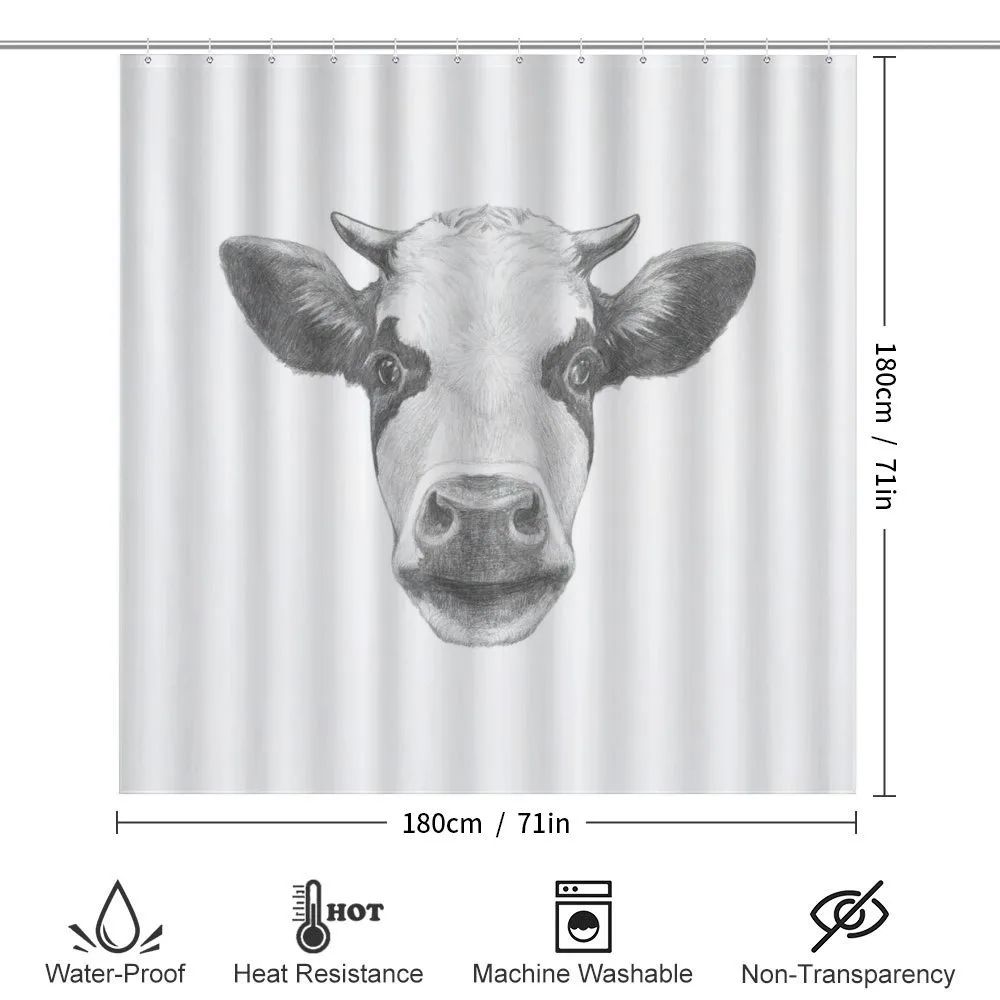 Sketch Portrait of Cow — Detail 2