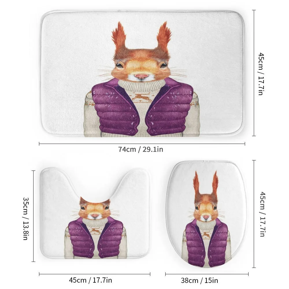 Animal down Vest Sweater — Detail 1