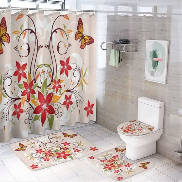 Blossoms Bouquet Botany on a shower curtain