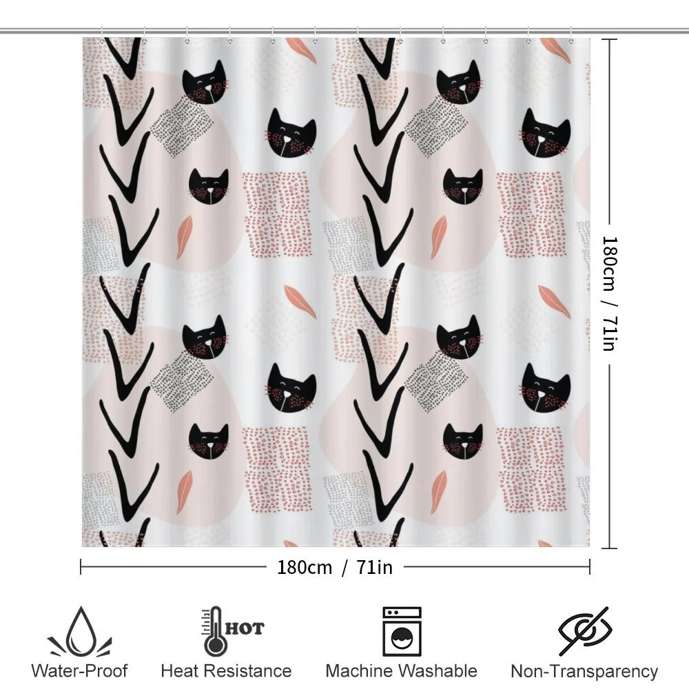 Cat Faces Dotted — Detail 2