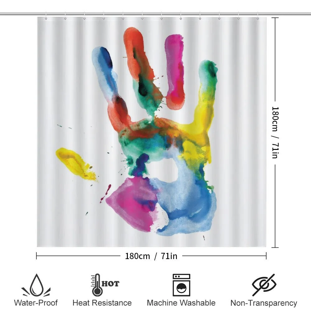 Colored Human Hand — Detail 2